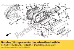 Here you can order the molding, l. Saddlebag sid from Honda, with part number 81461MCA000ZJ: