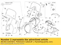 89381100XB4, Piaggio Group, marco inferior blanco aprilia scarabeo light e 300 3, Nuevo