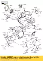 110560345, Kawasaki, suporte vn1700kbf kawasaki vn 1700 2011 2012 2013 2014, Novo