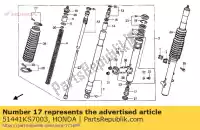 51441KS7003, Honda, Bullone comp., centro (mostra honda xr  r cr cr250r cr125r xr600r 600 250 125 , Nuovo