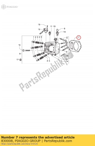 aprilia 830008 cilinderkop pakking - Onderkant