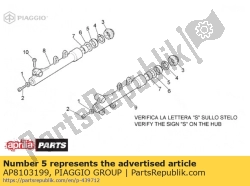 Aprilia AP8103199, Joint huile, OEM: Aprilia AP8103199