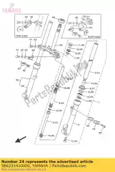 veer, voorvork van Yamaha, met onderdeel nummer 5B6231410000, bestel je hier online: