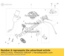 Aprilia AP8121420, Forcella a molla, OEM: Aprilia AP8121420