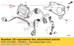 Here you can order the screw, tapping, 5x16 (po) from Honda, with part number 9391325480: