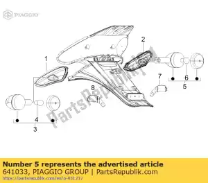 Piaggio Group 641033 kierunkowskaz przód lewy ty? prawy - Dół