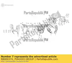 Aquí puede pedir embalaje de Piaggio Group , con el número de pieza RB000374: