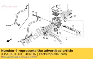 Honda 43510K01D01 subconjunto, rr m / c - Lado inferior