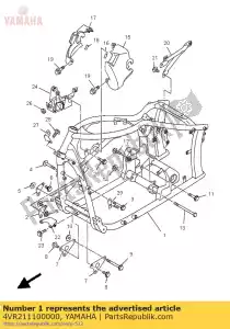 Yamaha 4VR211100000 cadre comp. - La partie au fond