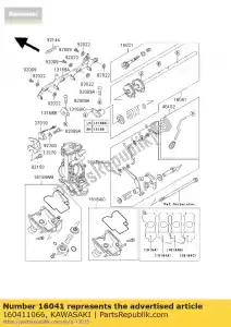 kawasaki 160411066 albero-carburatore zx750-n1 - Il fondo