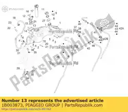 Qui puoi ordinare flansch da Piaggio Group , con numero parte 1B003873: