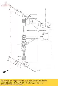 yamaha 1C322253L100 colarinho distância - Lado inferior