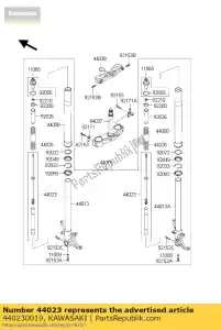 Kawasaki 440230019 cylinder-zestaw-widelca - Dół