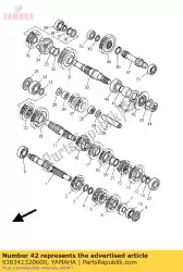 Aquí puede pedir piñón, accionamiento (13t) (4rf) de Yamaha , con el número de pieza 938341320600: