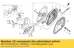 Tutaj możesz zamówić wspornik, tablica rejestracyjna od Honda , z numerem części 84701MEA650: