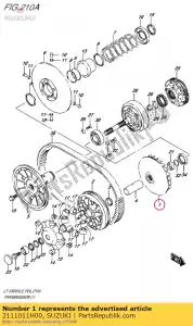 suzuki 2111011H00 face,fixed driv - Bottom side