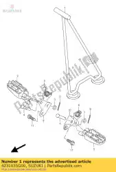 Aquí puede pedir stand comp de Suzuki , con el número de pieza 4231035G00: