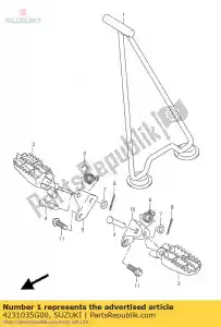 suzuki 4231035G00 stand comp - Lado inferior