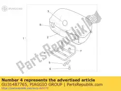 Here you can order the support plate from Piaggio Group, with part number GU31487765: