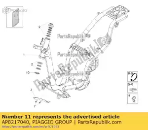 Piaggio Group AP8217040 die cut protection - Bottom side