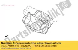 Aqui você pode pedir o selo, caminho do óleo pla em Honda , com o número da peça 91307MM5641: