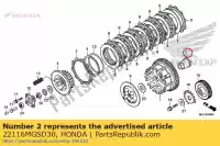 22116MGSD30, Honda, przewodnik, sprz?g?o zewn?trzne honda  nc 700 750 2012 2013 2017 2018 2019 2020, Nowy