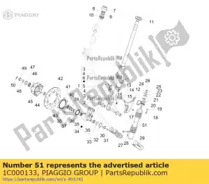 Piaggio Group 1C000133 amortisseur avant complet - La partie au fond