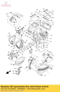 yamaha 1D72175T0000 beugel 1 - Onderkant