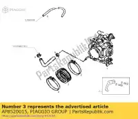 AP8520015, Piaggio Group, manifold d46 aprilia derbi  mulhacen pegaso pegaso strada trail 650 659 660 2005 2006 2007 2008 2009, New