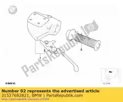 Here you can order the clutch lever, chrome from BMW, with part number 21527682821: