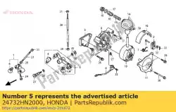 Ici, vous pouvez commander le bras comp., changer milieu auprès de Honda , avec le numéro de pièce 24732HN2000: