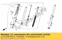 51432MFAD01, Honda, pezzo, blocco dell'olio honda cbf 1000 2006 2007 2008 2009 2010, Nuovo