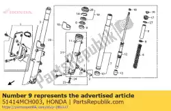 struik, gids van Honda, met onderdeel nummer 51414MCH003, bestel je hier online: