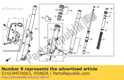 Aquí puede pedir arbusto, guía de Honda , con el número de pieza 51414MCH003: