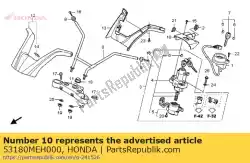 Aqui você pode pedir o tampa, bloqueio hndl em Honda , com o número da peça 53180MEH000: