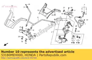 Honda 53180MEH000 tampa, bloqueio hndl - Lado inferior