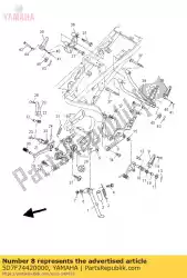 Ici, vous pouvez commander le support 2 auprès de Yamaha , avec le numéro de pièce 5D7F74420000: