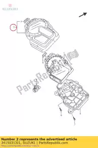 suzuki 3415031J01 obudowa, górna - Dół