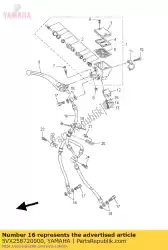 Qui puoi ordinare tubo flessibile, freno 1 da Yamaha , con numero parte 5VX258720000: