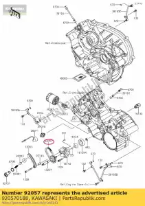 Kawasaki 920570188 cadena, hizo scr-0409 sv - Lado inferior