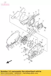 Ici, vous pouvez commander le bouchon, huile auprès de Yamaha , avec le numéro de pièce 5GJ153631000: