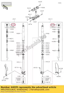 kawasaki 440290010KX mola do garfo do assento, prata klx250 - Lado inferior