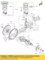 130080563, Kawasaki, 01 bague-set-piston,std kawasaki  1000 2017 2018 2019 2020 2021, Nouveau