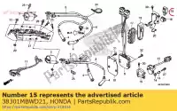 38301MBWD21, Honda, relais relais, clignotant (denso) honda  cb cbr fes gl nt st vfr vt vtr vtx xl 125 250 600 650 800 900 1000 1300 1500 1800 1988 1989 1990 1991 1992 1993 1994 1995 2001 2002 2003 2004 2005 2006 2007 2008 2009 2010 2013 2017, Nouveau