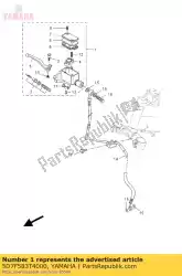 Ici, vous pouvez commander le maître cylindre assy auprès de Yamaha , avec le numéro de pièce 5D7F583T4000: