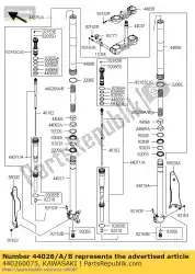 Here you can order the spring-front fork,k=4. 1n from Kawasaki, with part number 440260075: