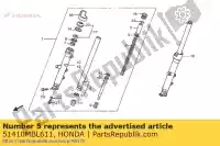 51410MBL611, Honda, pipe comp., fr. vork honda nt deauville v nt650v 650 , Nieuw