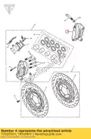 T2020357, Triumph, pinza de montaje, delantera, izquierda triumph daytona 675 up to vin 381274 speed triple speed triple 210445 > 461331 street triple r street triple r to vin 560476 675 1050 2005 2006 2007 2008 2009 2010 2011 2012, Nuevo