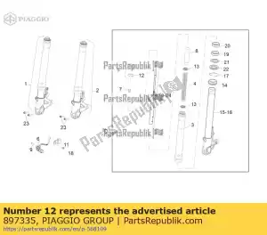 Piaggio Group 897335 o-ring - Bottom side