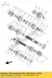 Qui puoi ordinare ingranaggio, 6a ruota (26t) da Yamaha , con numero parte 23P172610000: